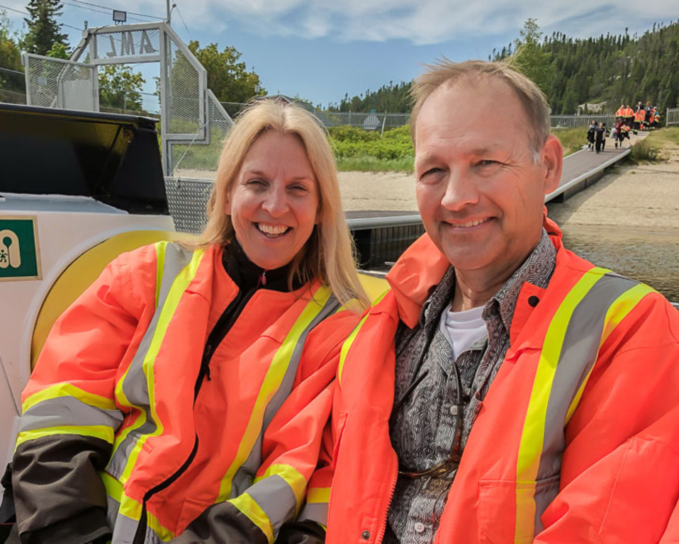 Heading out whale-watching in Quebec