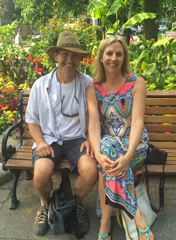 Henk and Jane in Niagara-on-the-Lake, Ontario