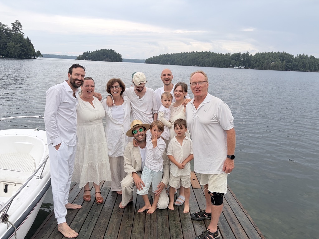 celebrating my 70th birthday with some of the family