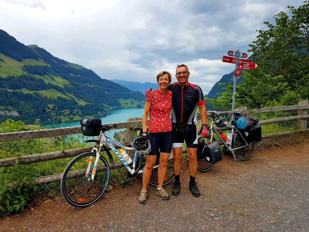 having fun on a bike tour 