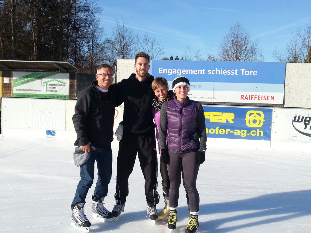 Our family, André, Myriam, Jann and Milena