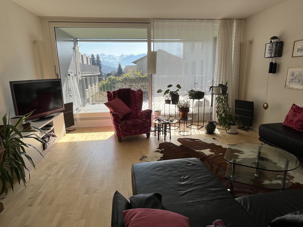 living room, 2nd floor, where there is the master bedroom an a bathroom with bathtub