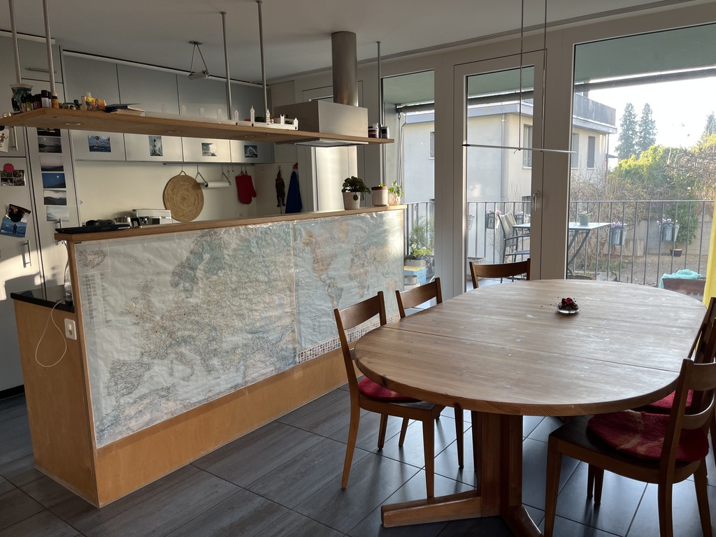 Dining room with direct access to the garden seating area.