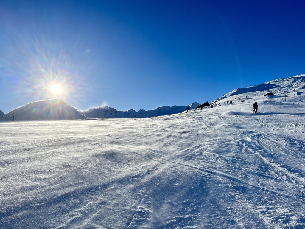 Skiing one hour by car or train