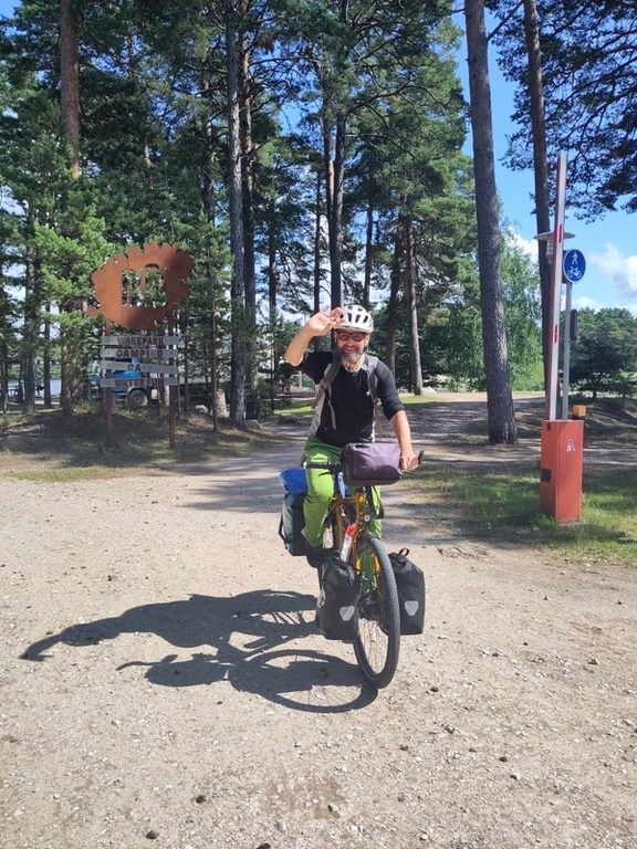 Mit dem Fahrrad in Liepaja Lettland Sommer 2023