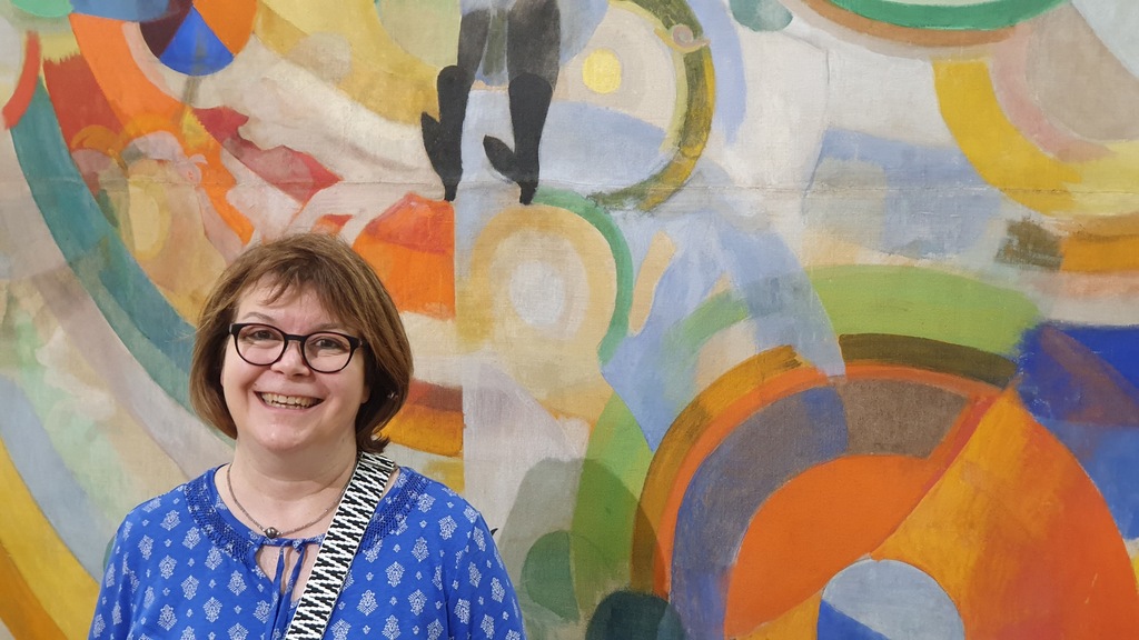 Karin im Centre Pompidou, Paris