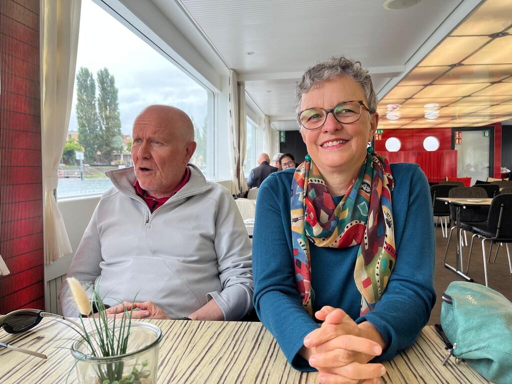 Remo und Magdalena auf Schiff Bodensee