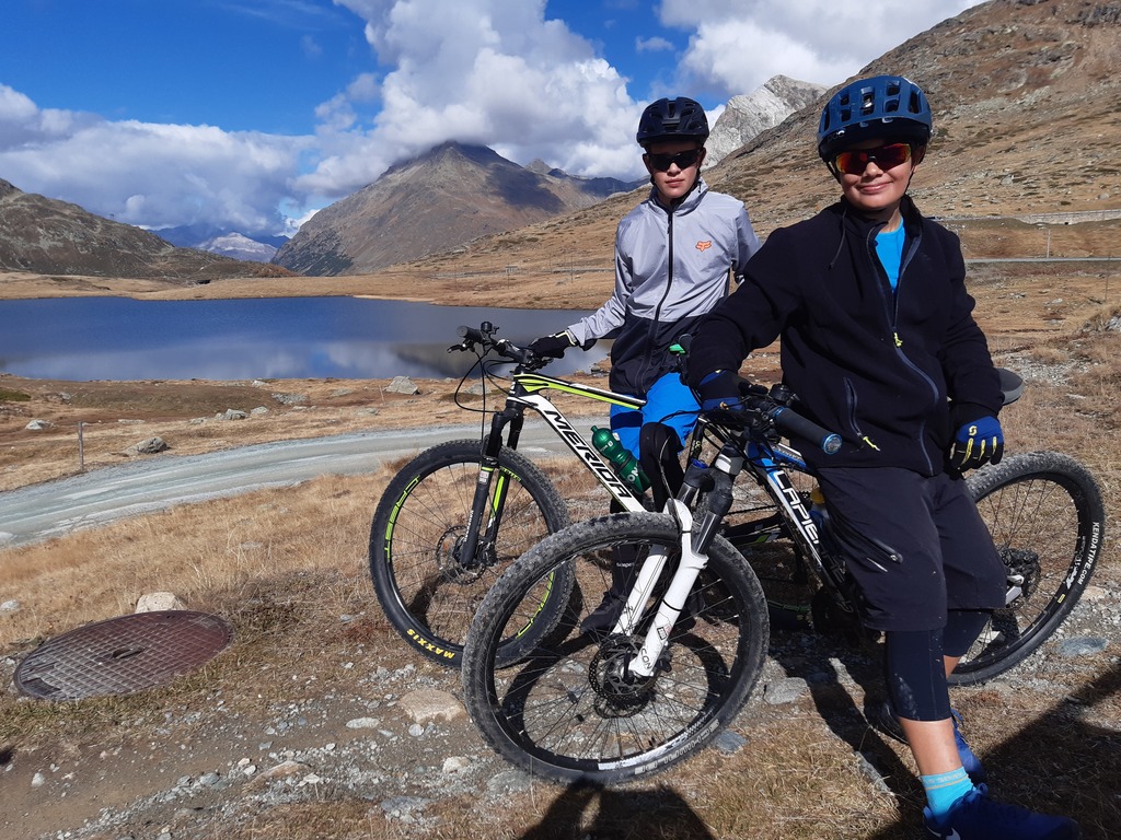 biking in Graubünden (eastern Switzerland)