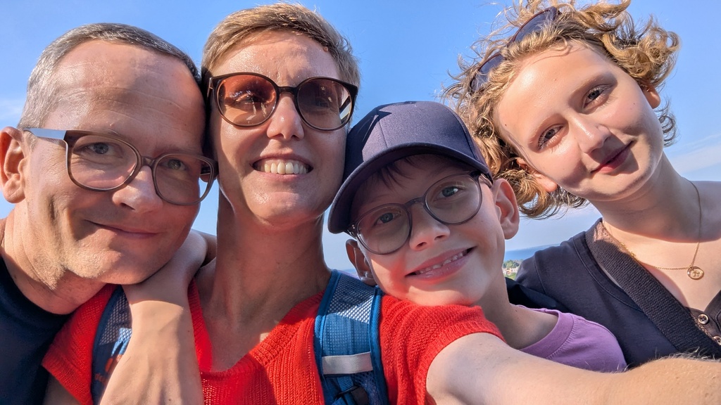 The four of us on an exchange to Helsinki 2025