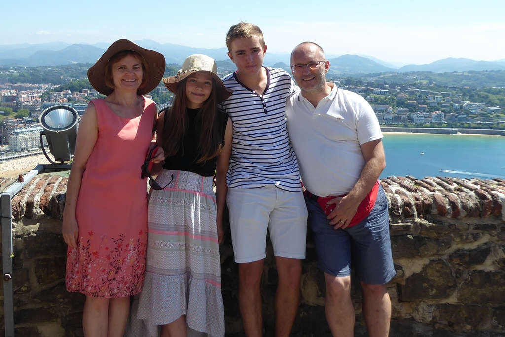 Our family during our last exchange in Spain