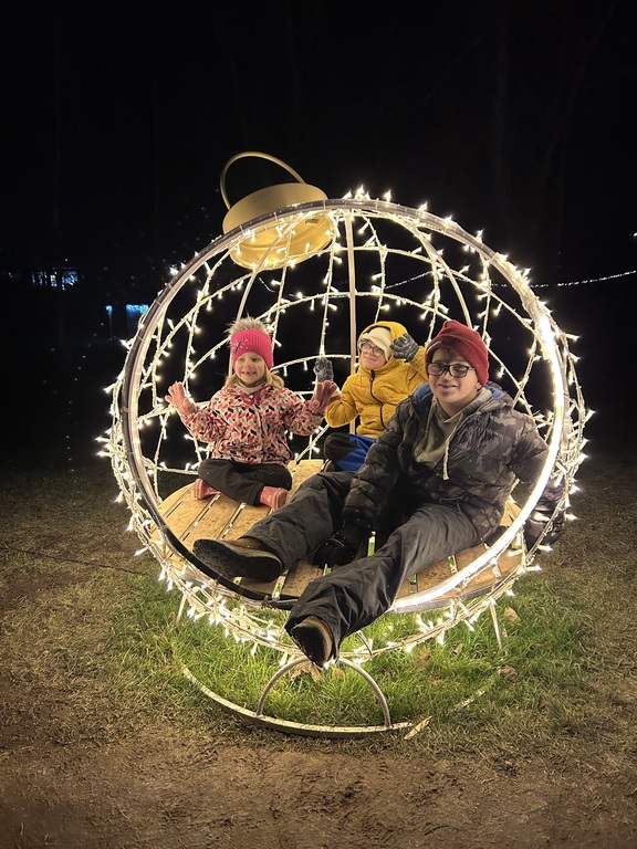 December 2024 on a trip to lights in Příbram.