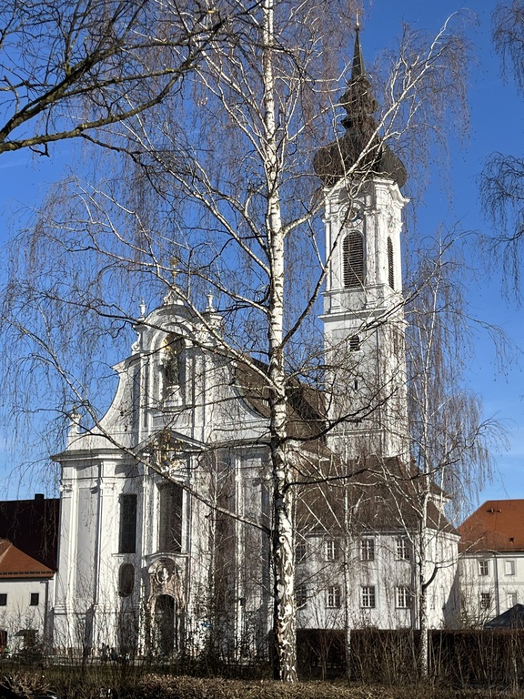 The famous baroque Marienmuenster in Diessen