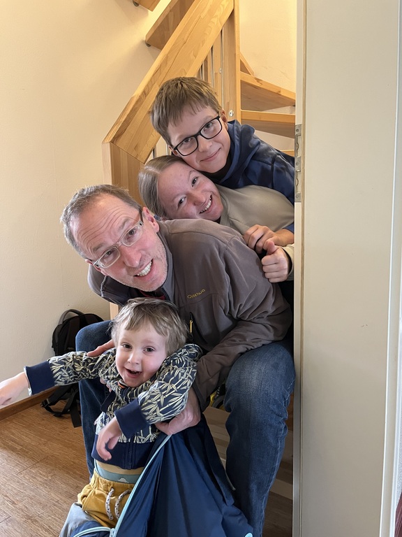 Christian and the kids