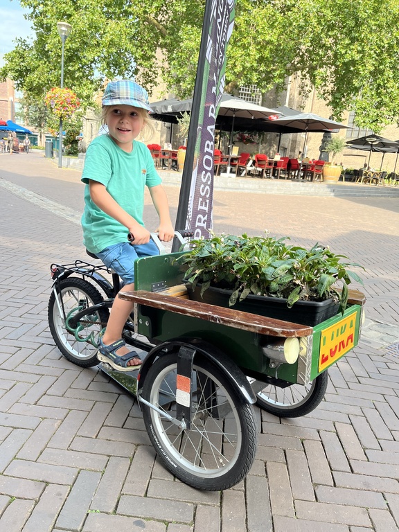 Raphael on our home exchange in the Netherlands summer 2025