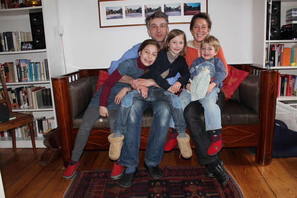 Our familiy in 2013 when we started home-exchanges.