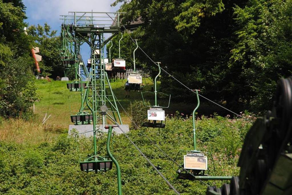 ...what an adventure! - to get up use the oldfashioned chair lift...
