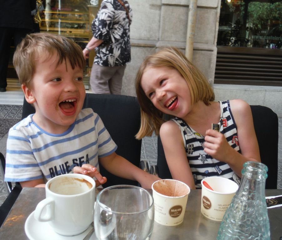 ..."Hahaha, Papa has thrown the wrong key away!"...