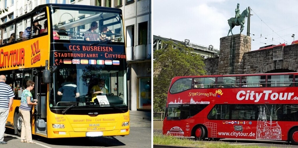 ...or - also expensive but bigger - the city-tour-busses...