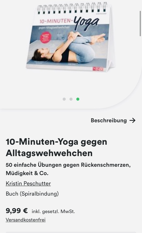 Yoga-Book: 10 minutes Yoga for everyday pain