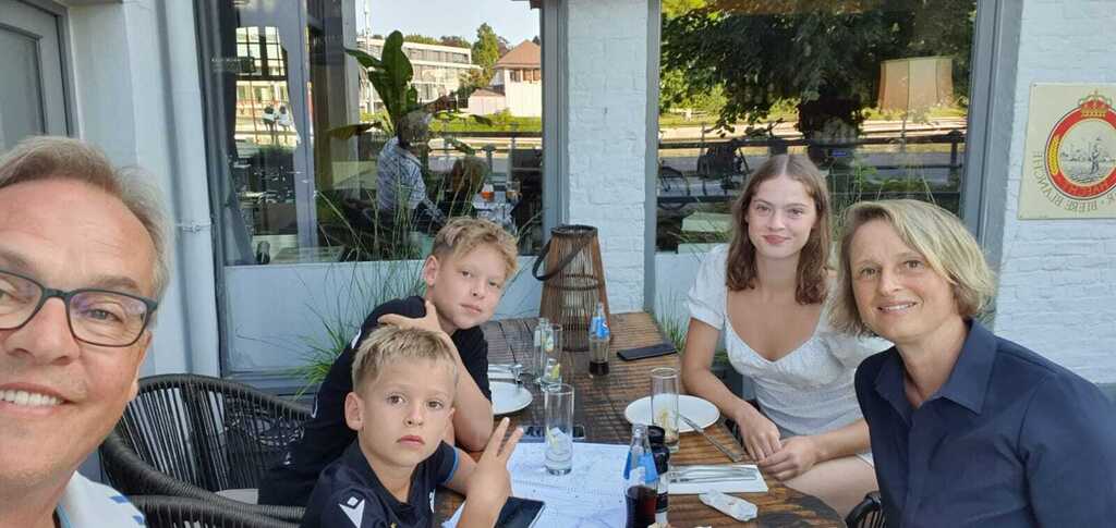 We at our first Home Exchange in Brugges