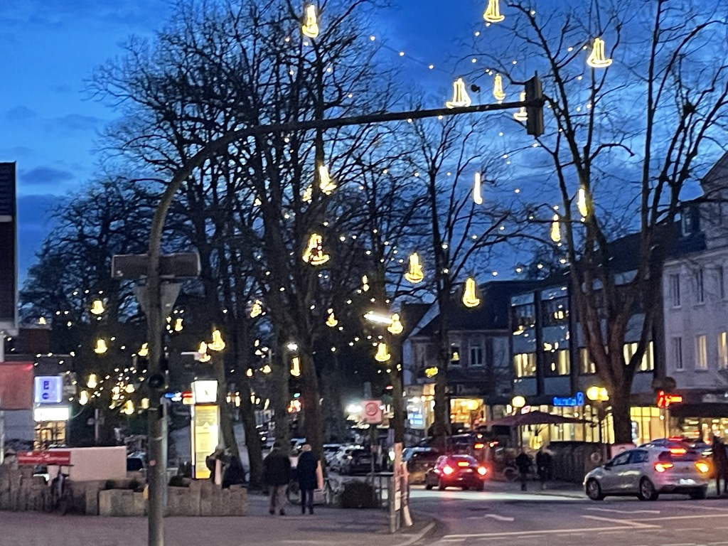Von Mitte November bis Mitte Januar treiben durch die Bäume in Blankenese kleine leuchtende Schiffchen, die sogenannten Pfahl...