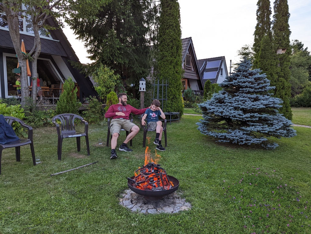 Entspannen an der Feuerschale