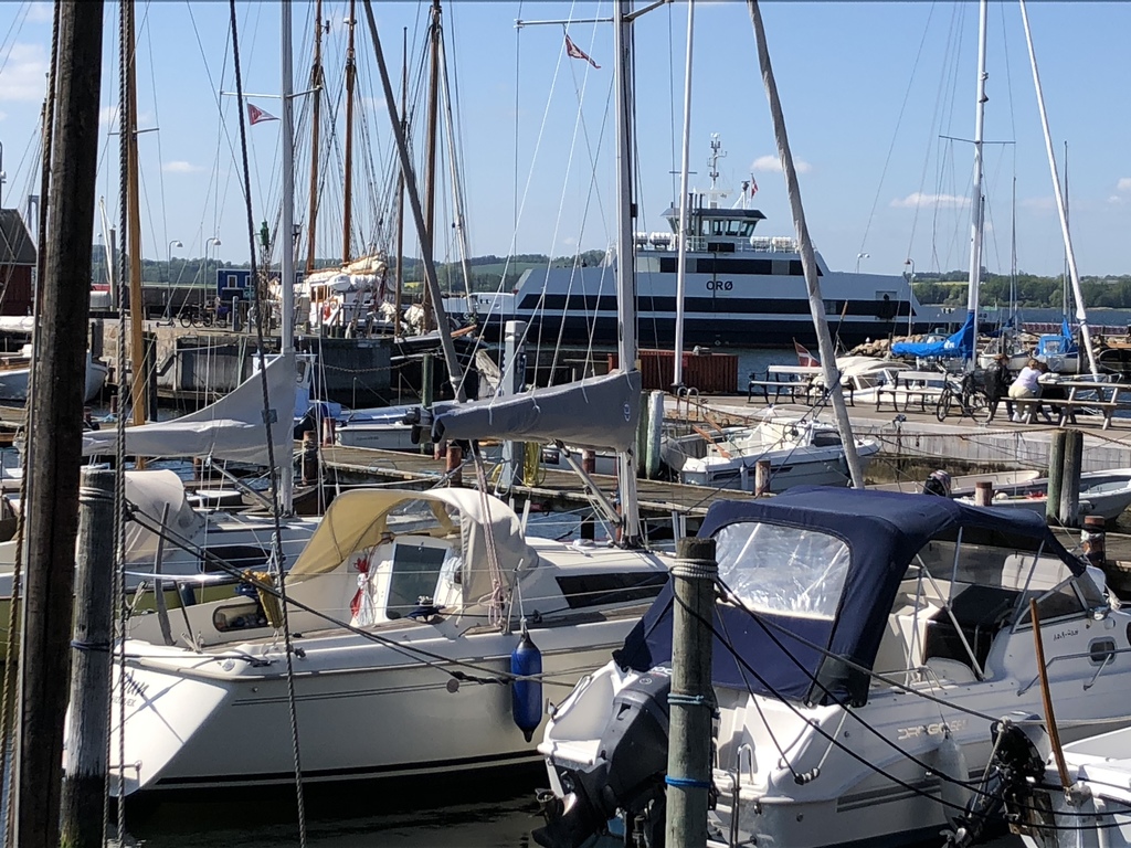 Holbæk harbor from here you can take the boat to Orø you Can also takt The boat close to Oure Home  
