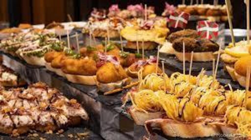 Some of the pintxos you can find in Plaza Nueva