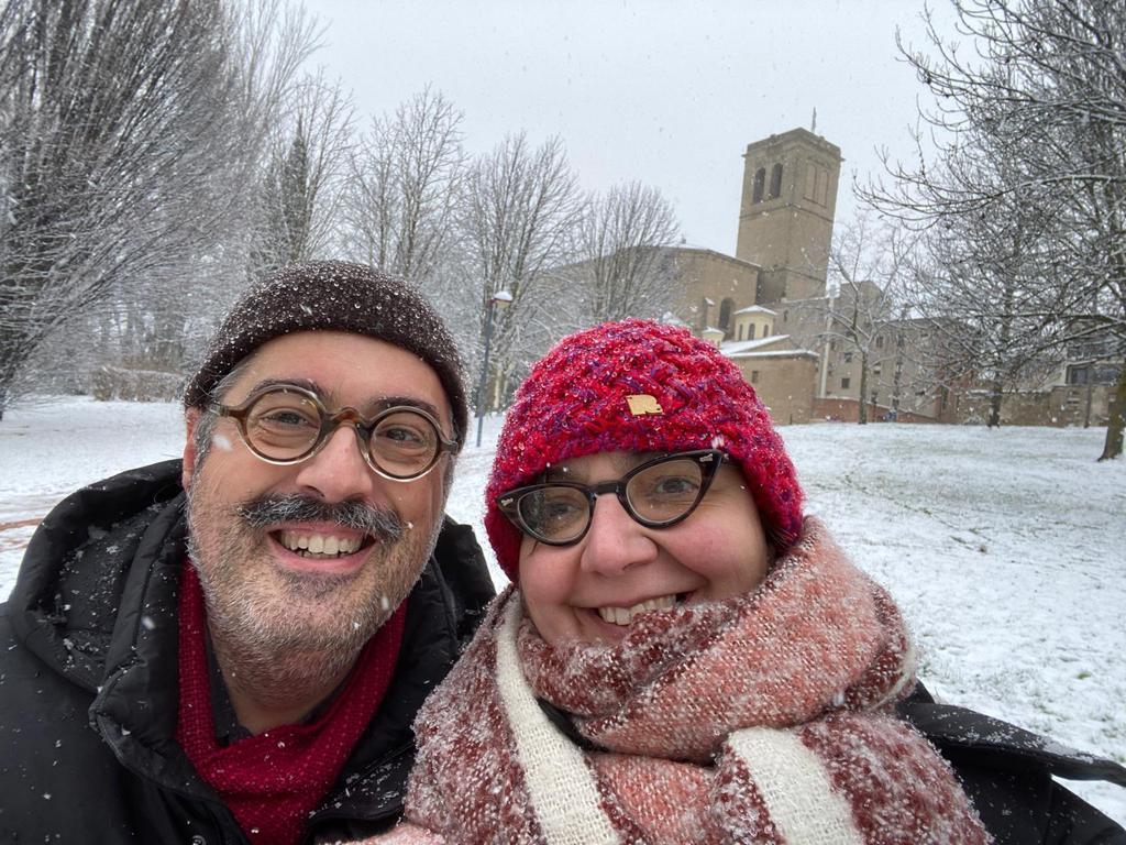 Jorge and Esther in Logroño (January 2021)