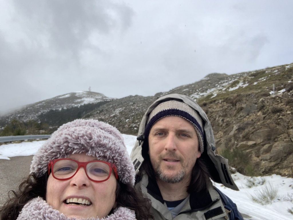 Chris and Nuria at a walk to Montseny