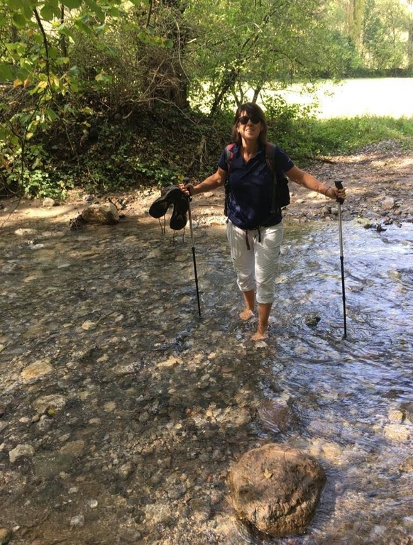 Crossing a the Ridolaina  river