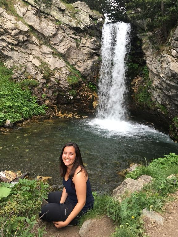 A waterfall in Eyne Valley