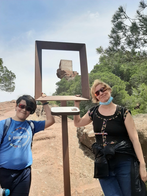 Hiking to a hill by Cambrils, painting of Marina and Pau, & Joan Miro's landscape. Museum 5 kms from home.