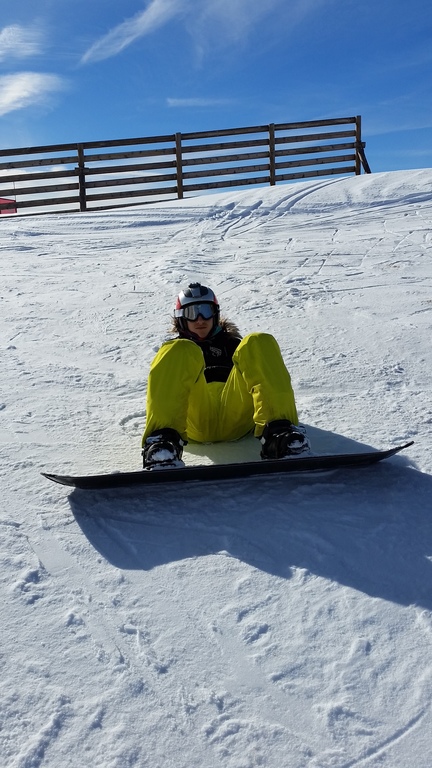 Jon Jr. Snow boarding in the Pyrenees.