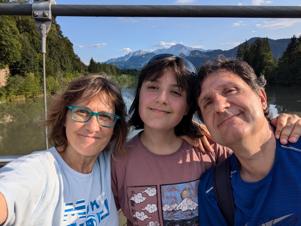 Our family (Toni, Maite, and Ada) in Salzburg exchange 2024