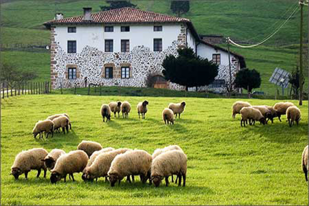 Tipical rural farm in Basque Country