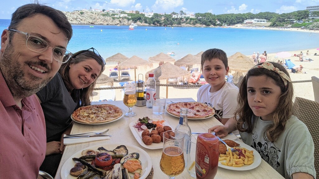 First day of summer holidays in Arenal d'en Castell