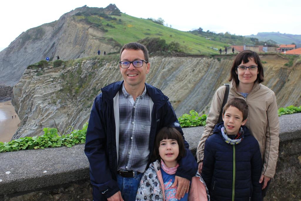 Our family in Zumaia, our first Intervac exchange.