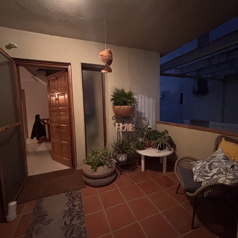 Main entrance to the house