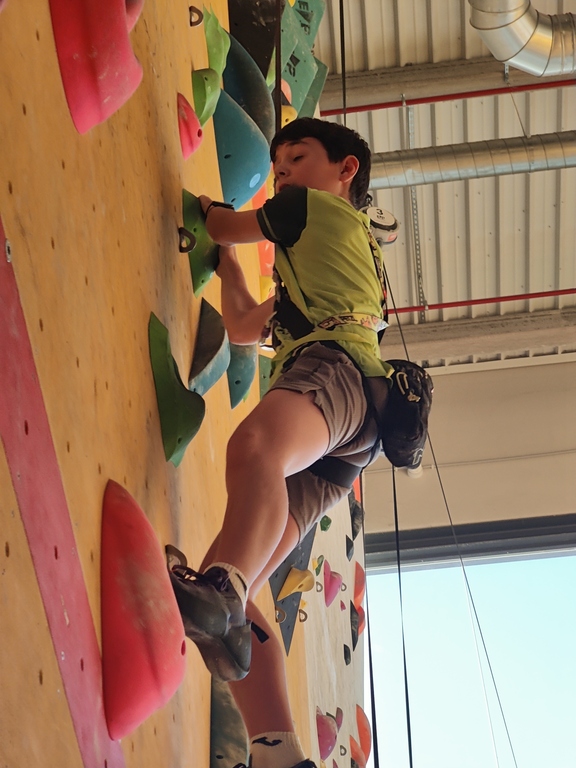 Lucas climbing