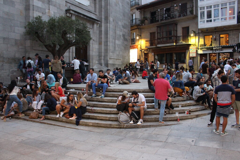 Casco Vello. Zona ocio y gastronomía.