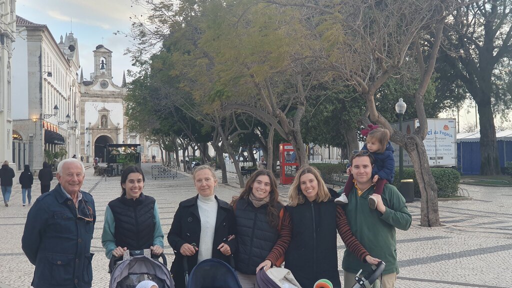 2024, Faro, Portugal with my parents, siblings, and their kids