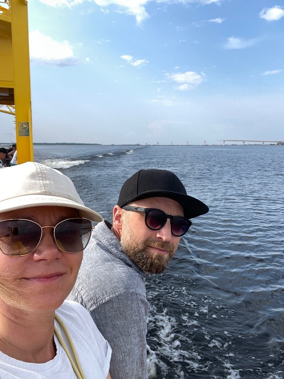 Parents 2025, on a ferry to Hailuoto near Oulu