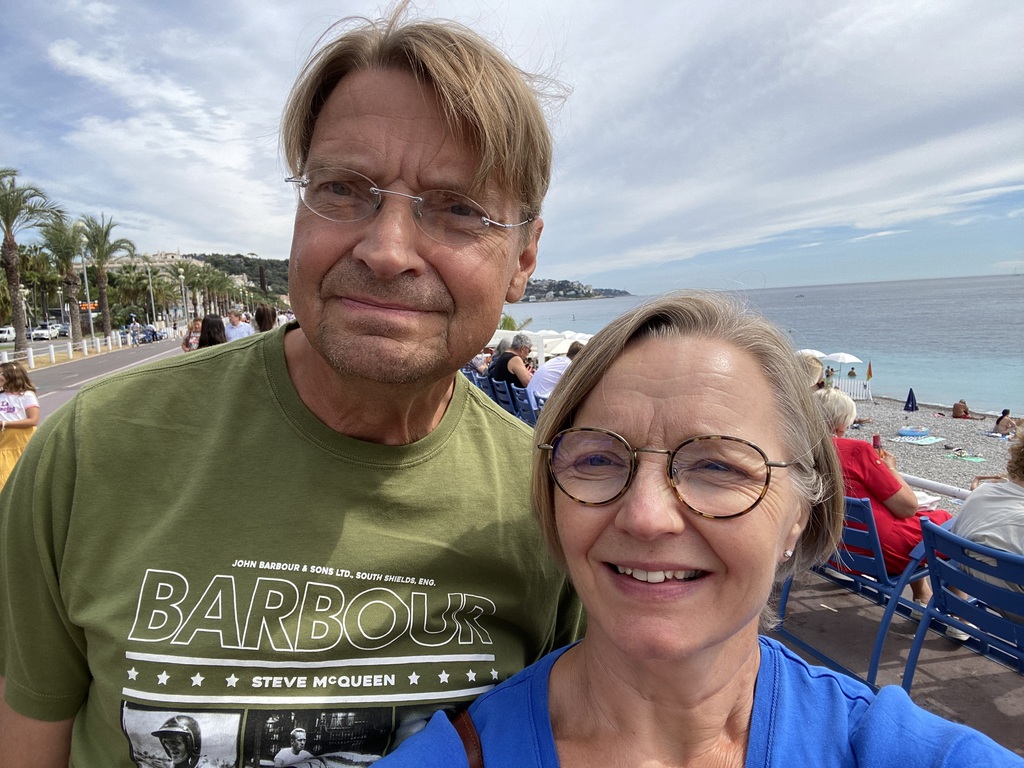 Eeva and Jukka in Nice 2022