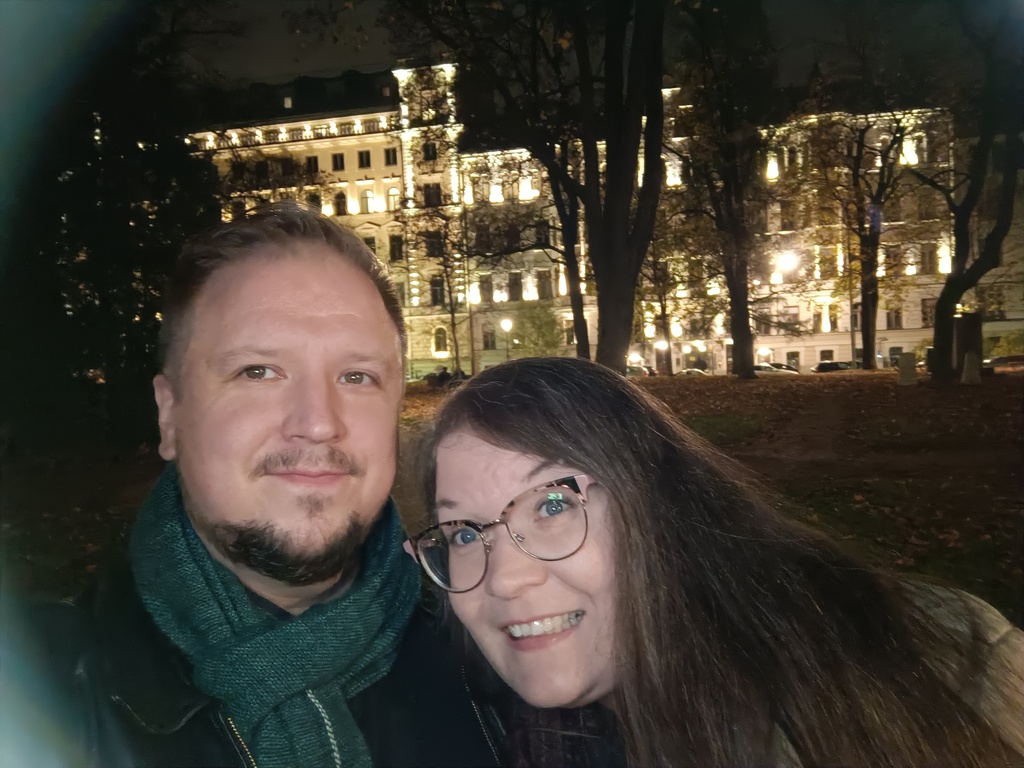 Me, Jarkko, and my wife Elina