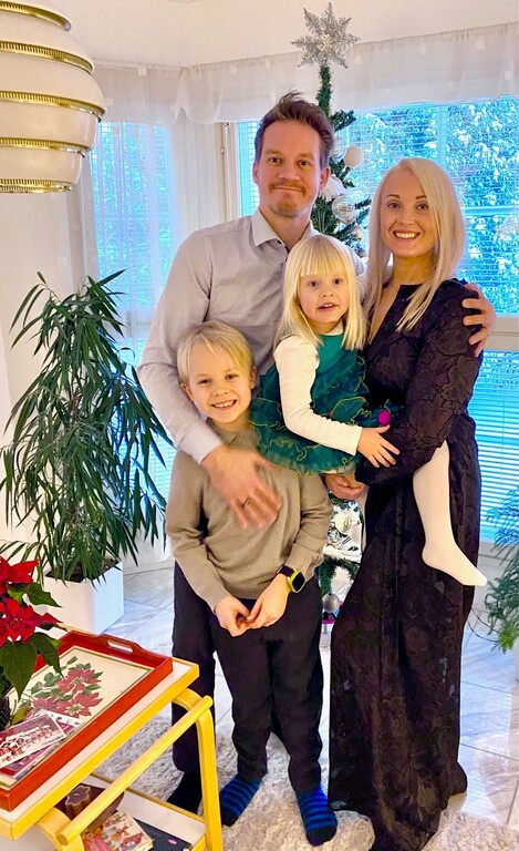 Elina, Mikko and kids