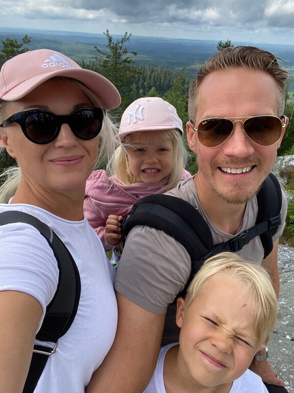 Enjoying active vacation