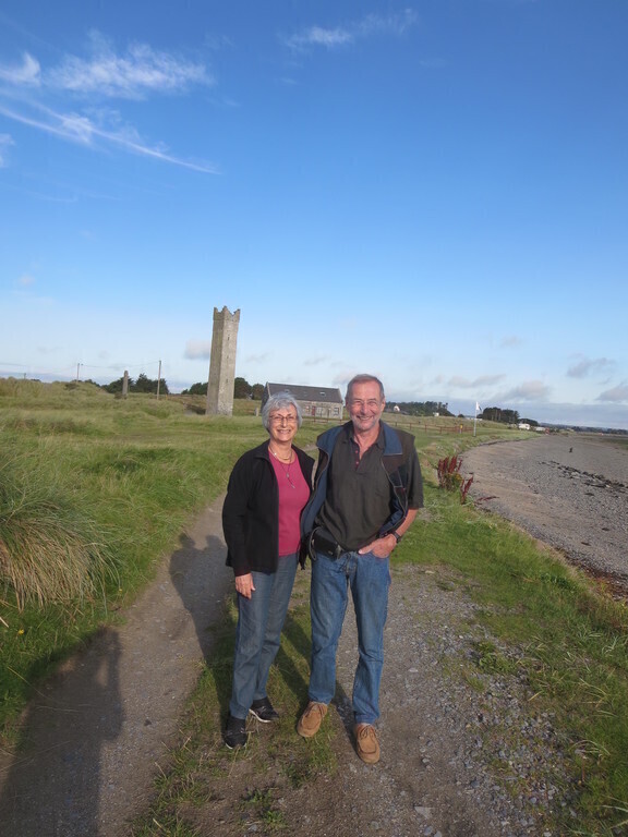 Suzanne and Alain along River Boyne, Ireland 