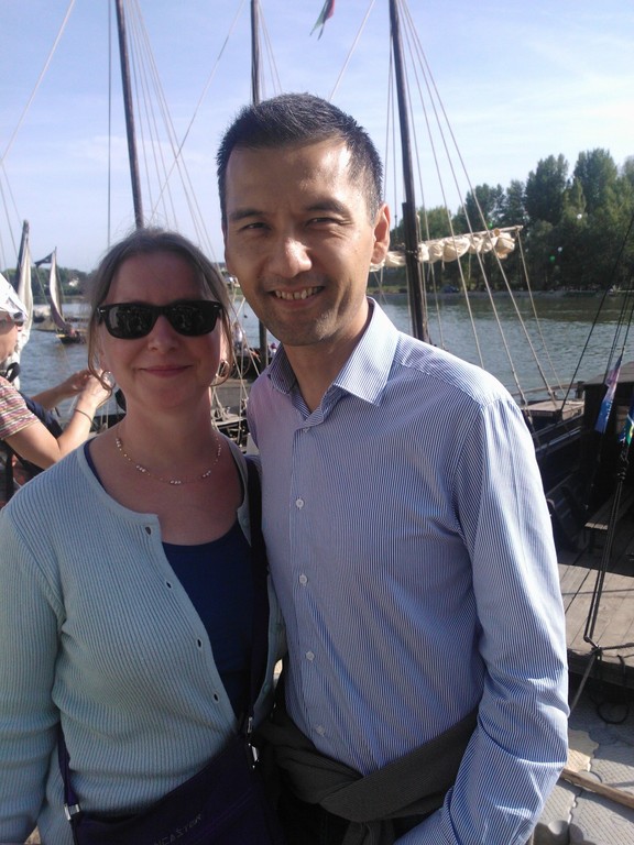 Caroline, our daughter  and Thierry, her husband 