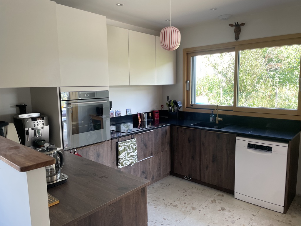 the kitchen